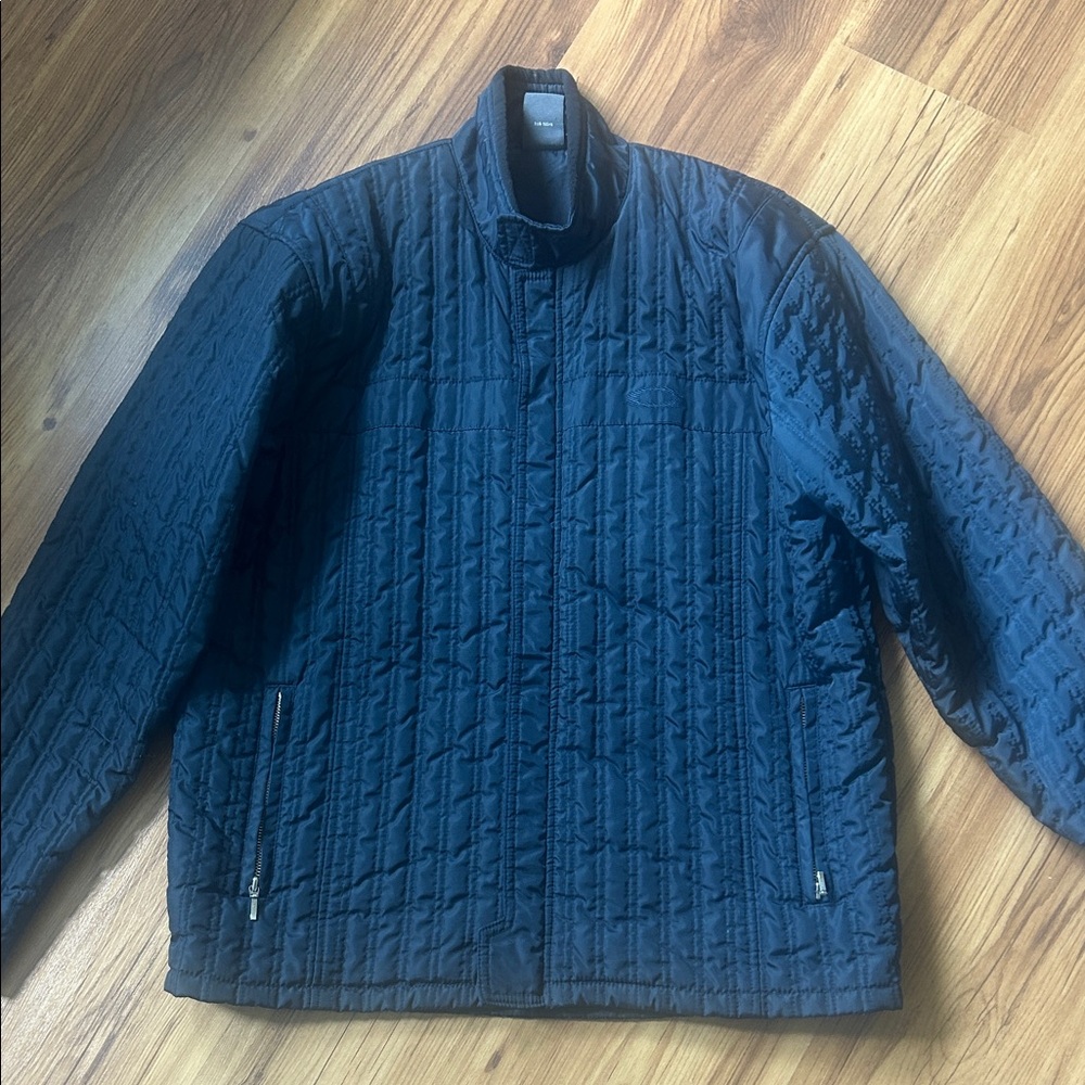 Oakley Men's Navy Quilted Jacket Excellent Condition